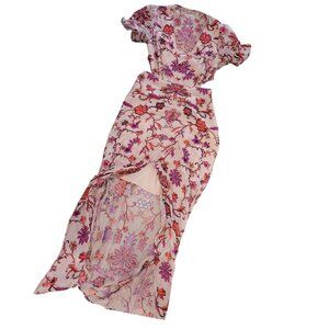 For Love and Lemons Saffron Maxi Dress in Sunset Floral (msmts below)